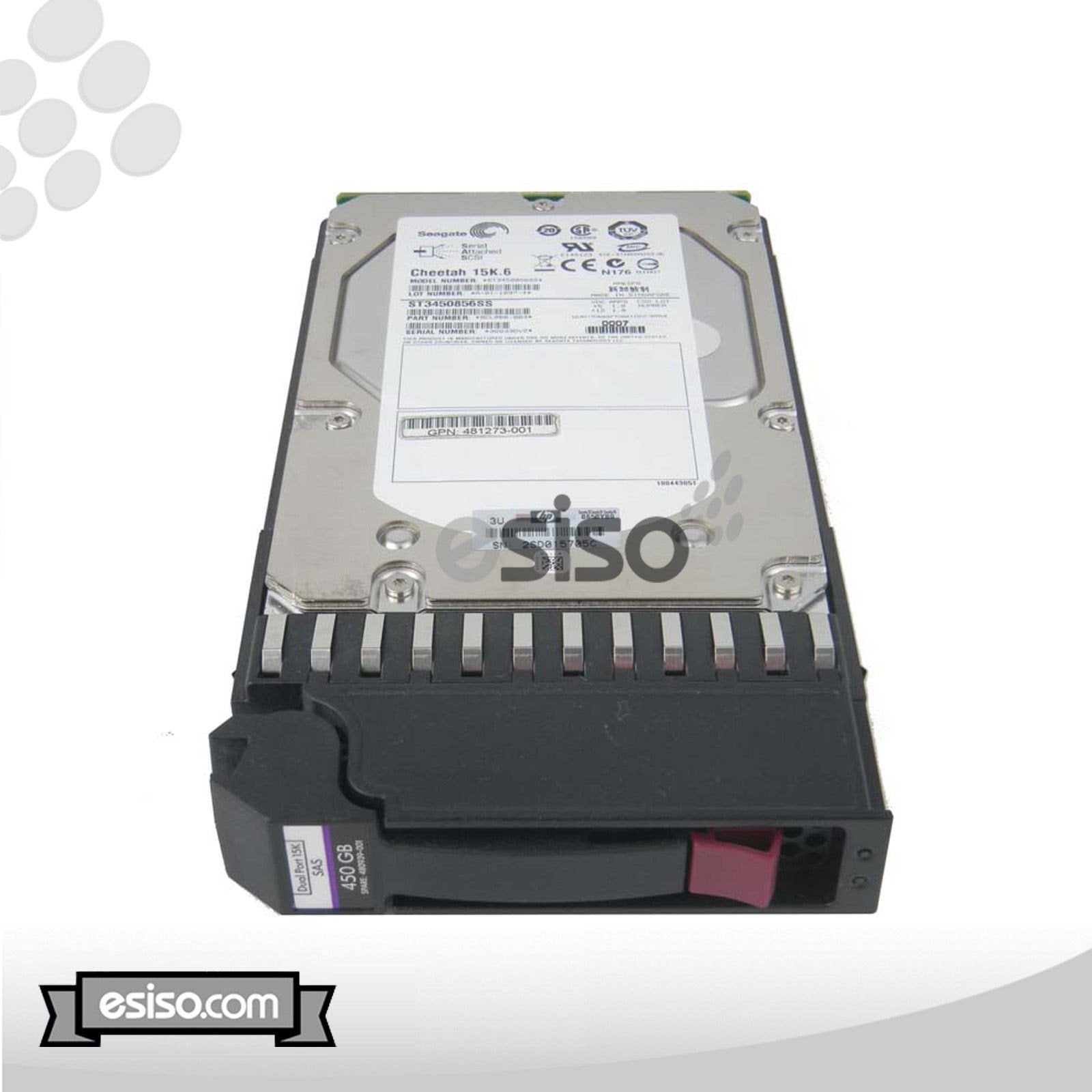 480939-001 ST3450857SS HPE 450GB 15K DP LFF 3.5" SAS HDD HARD DRIVE FOR MSA2